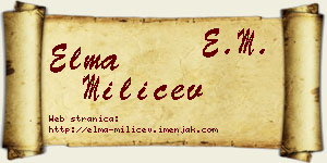 Elma Milićev vizit kartica